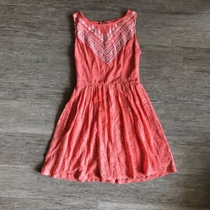 Lace skater dress